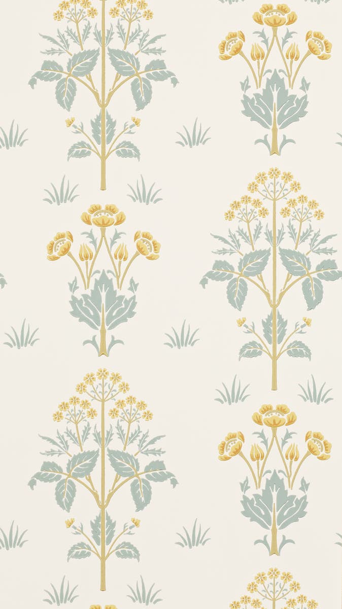 Morris & Co - Meadow Sweet Gold/Slate Morris 160th Anniversary