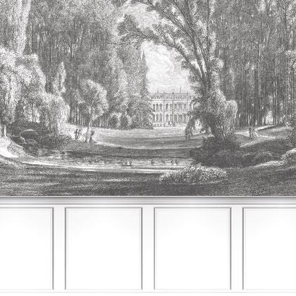 Casadeco - Balade Au Parc_S Noir Gra Les Belles Toiles De Jouy