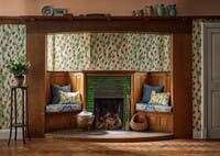 Monkshood Tangerine/Sage Bedford Park Wallpapers