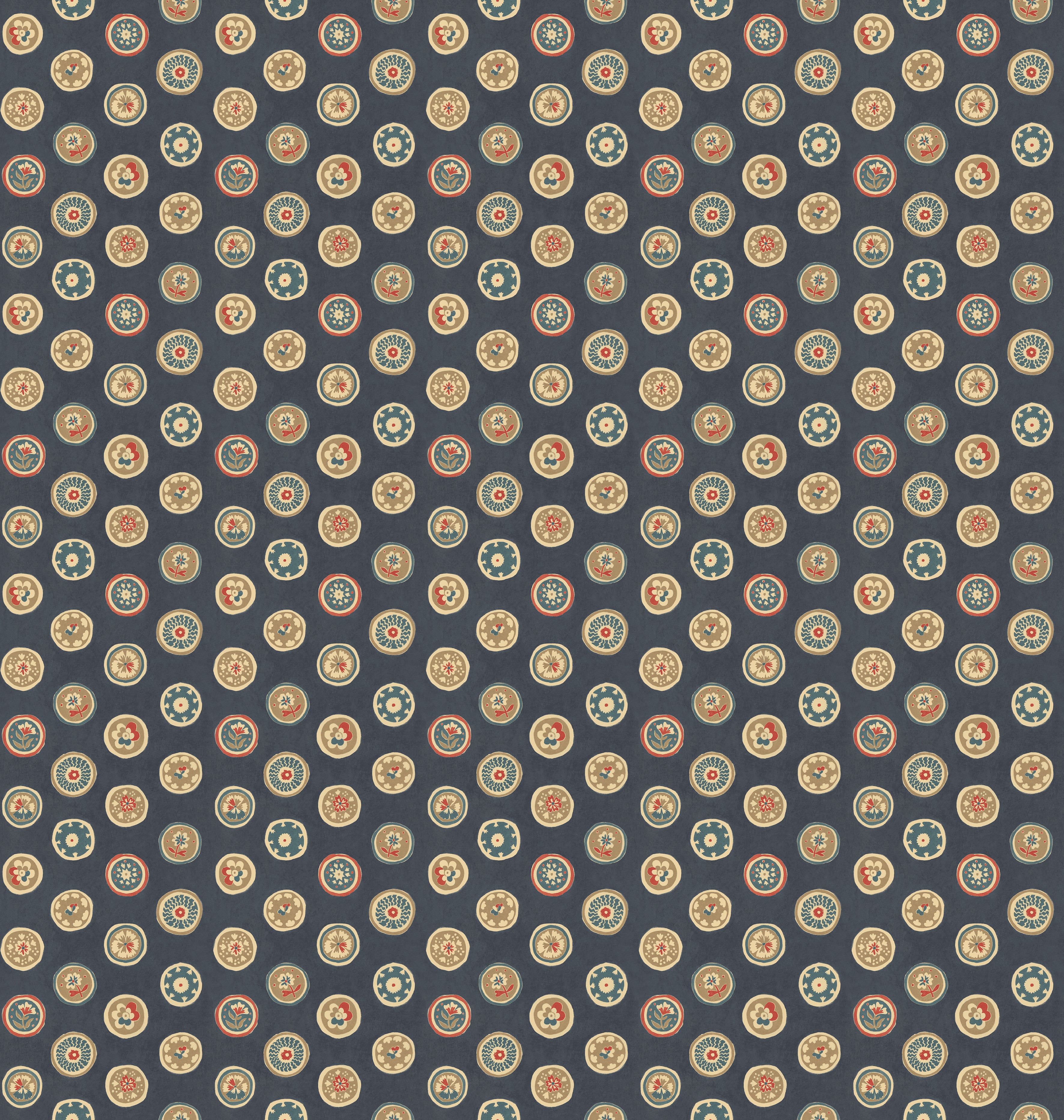 Court Buttons Indigo