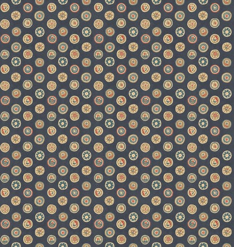 Court Buttons Indigo