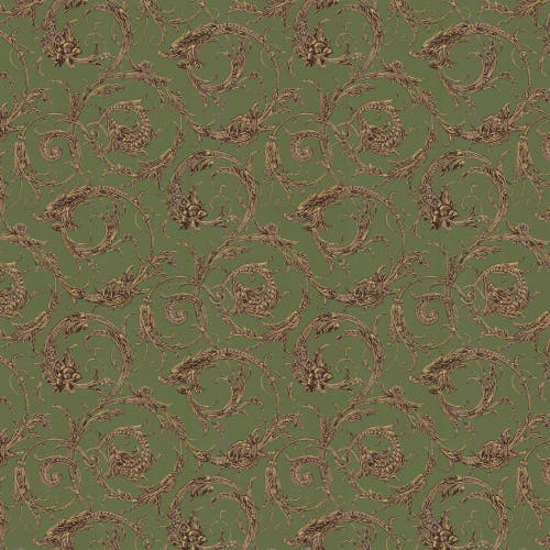 Lim & Handtryck - Draktapet - Grön x106-54