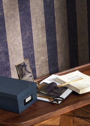 Casadeco - Valse Bleu Roi Les Rayures