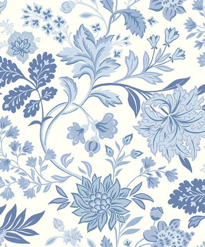 Boråstapeter - Alicia - Blue & White