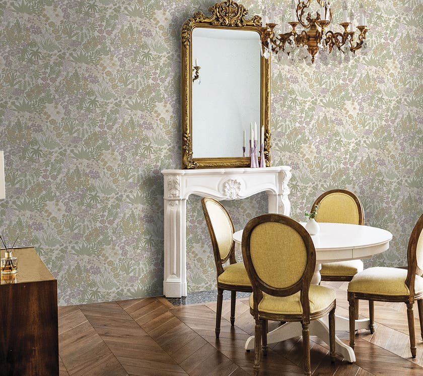 Intrade - Lysandra Cream Heather Tales of the Manor Tapet