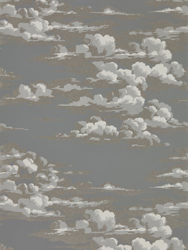 Sanderson - Silvi Clouds Taupe Grey Elysian Wallpapers