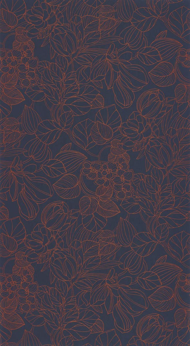 Casadeco - 1930 Gravure Bleu / Cuivr 1930