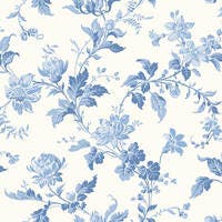 Blomslinga - Blue & White