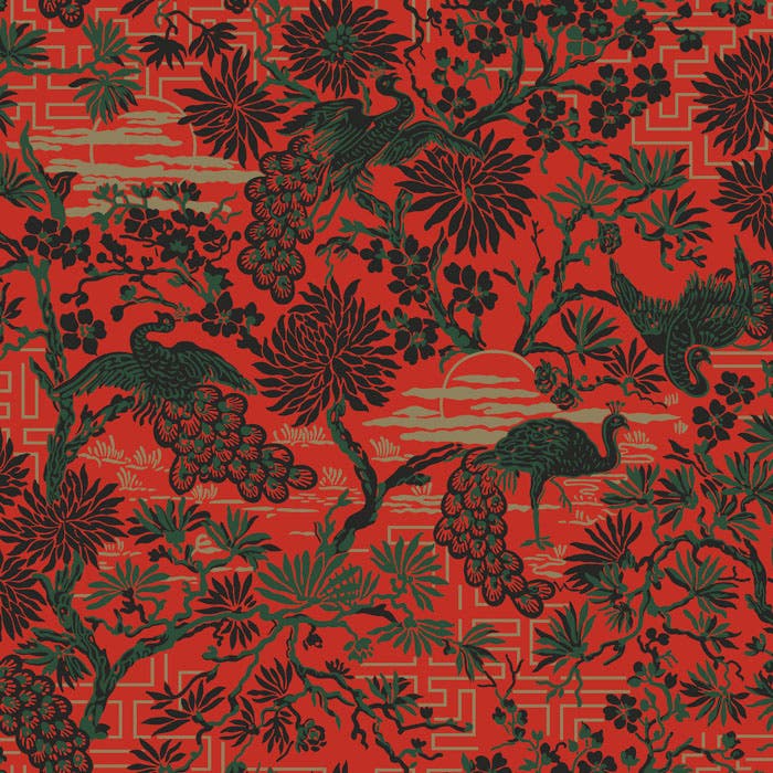 Brunnsgatan Röd Gammalsvenska Papper