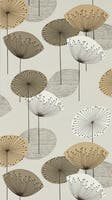 Dandelion Clocks Metallic Sanderson One Sixty Wallp