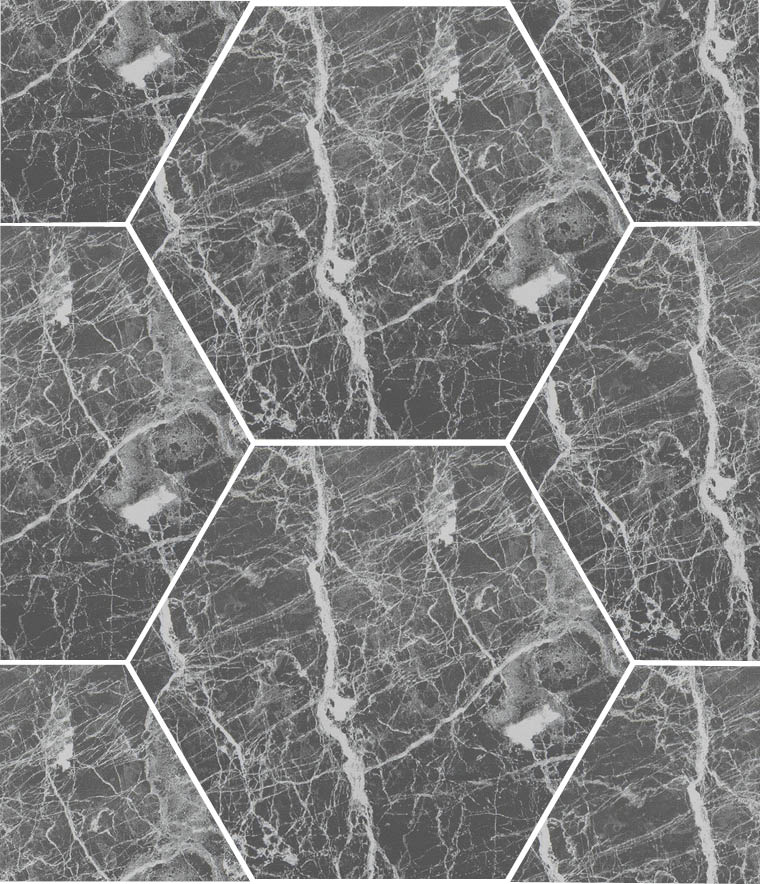 Marriott Marquina hex 14x16,3