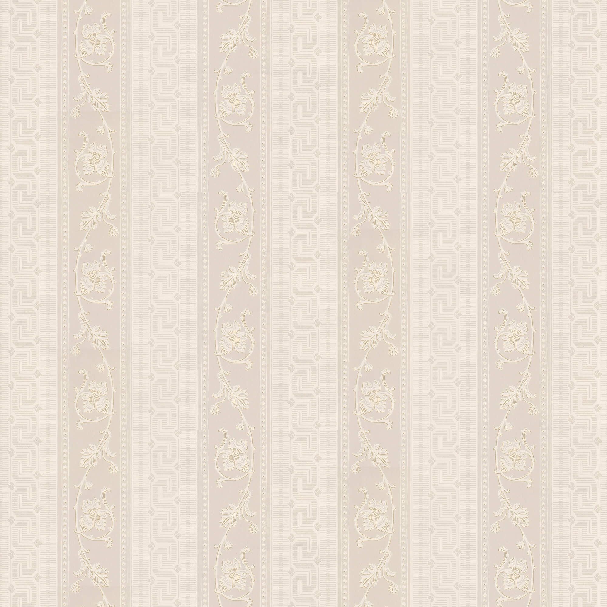 Lim & Handtryck - Nääs Slott - Ljusgrå/Guld K33-27