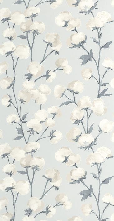 COTTON FLOWER BLEU ACIER SOLIFLORE