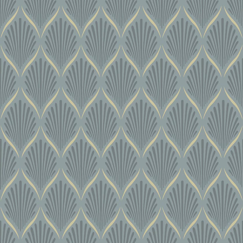 Duro - Lilly, Blå Blommor&Blad