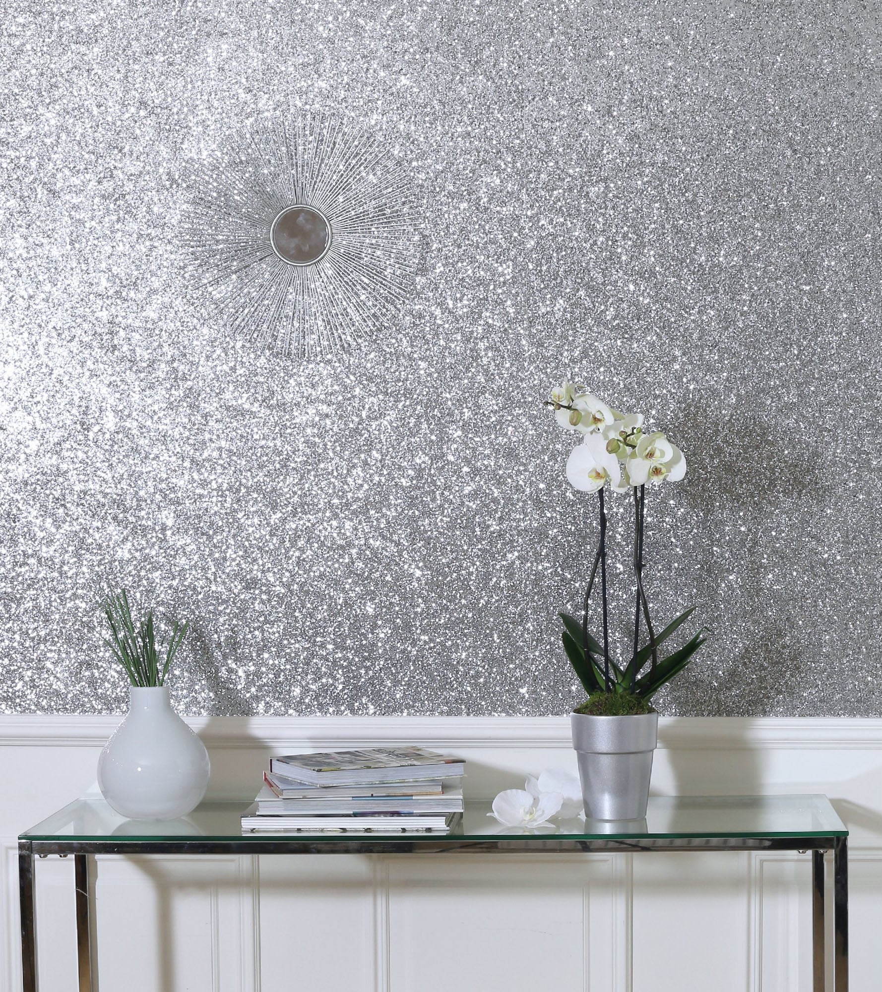 Sequin Sparkle Silver