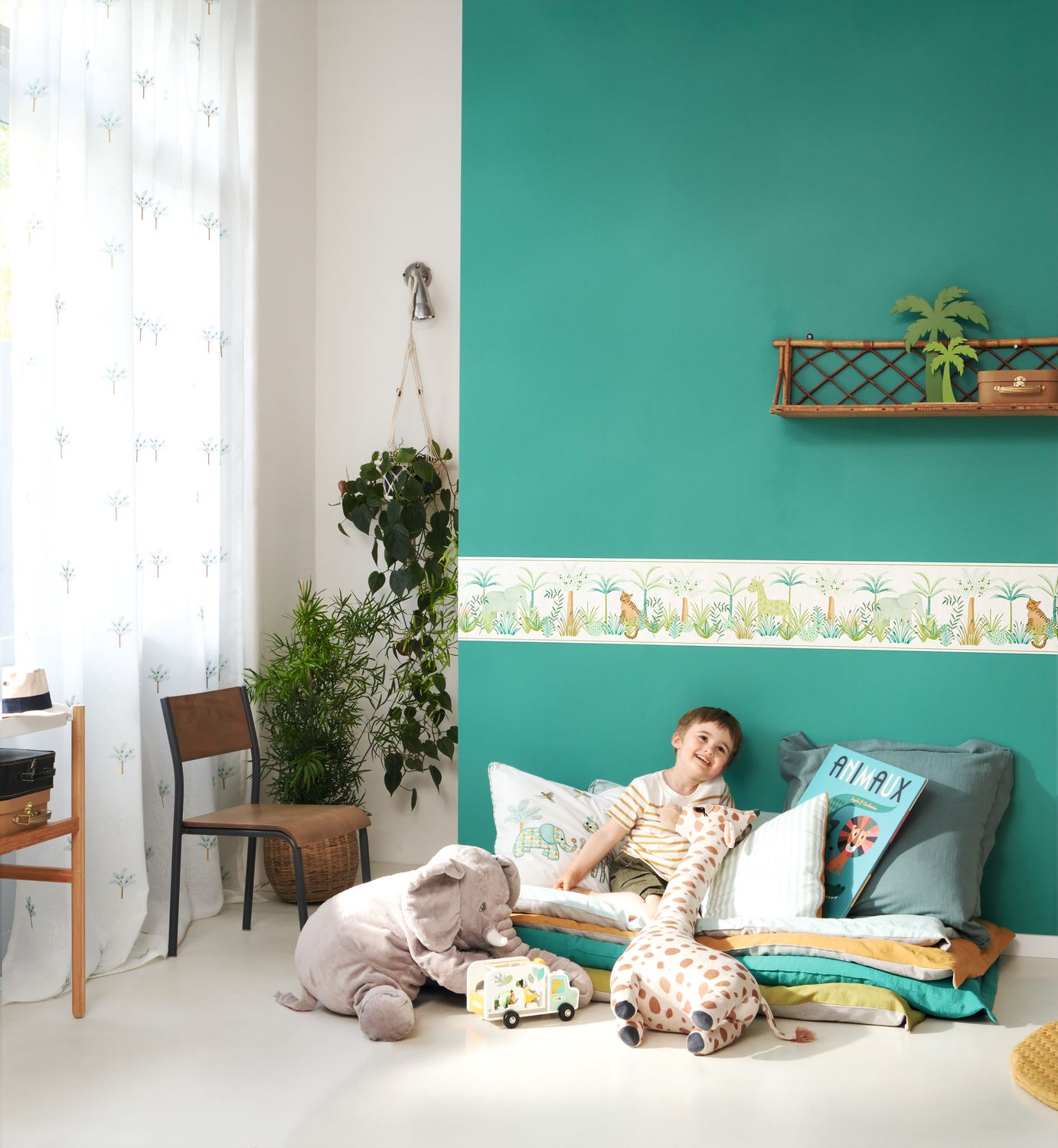 Casadeco - Rose & Nino Uni Vert Rose & Nino Cad