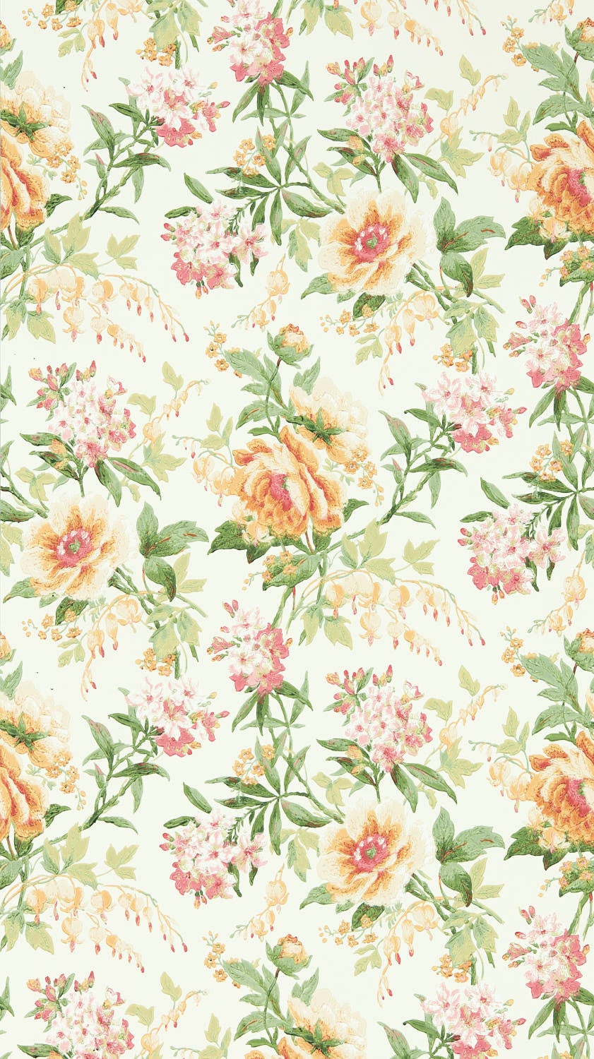 Sanderson - Olivia Botanical Green/Or Sanderson One Sixty Wallp