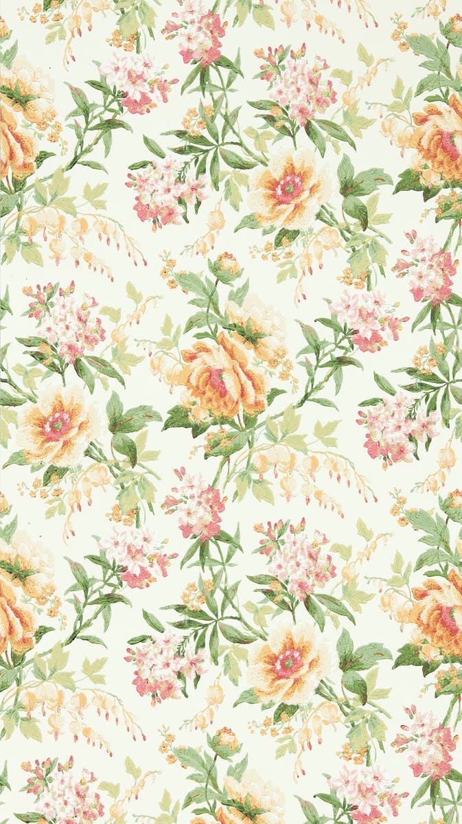 Sanderson - Olivia Botanical Green/Or Sanderson One Sixty Wallp