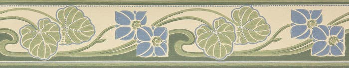 Åkersta Bård Blå Gammalsvenska Papper