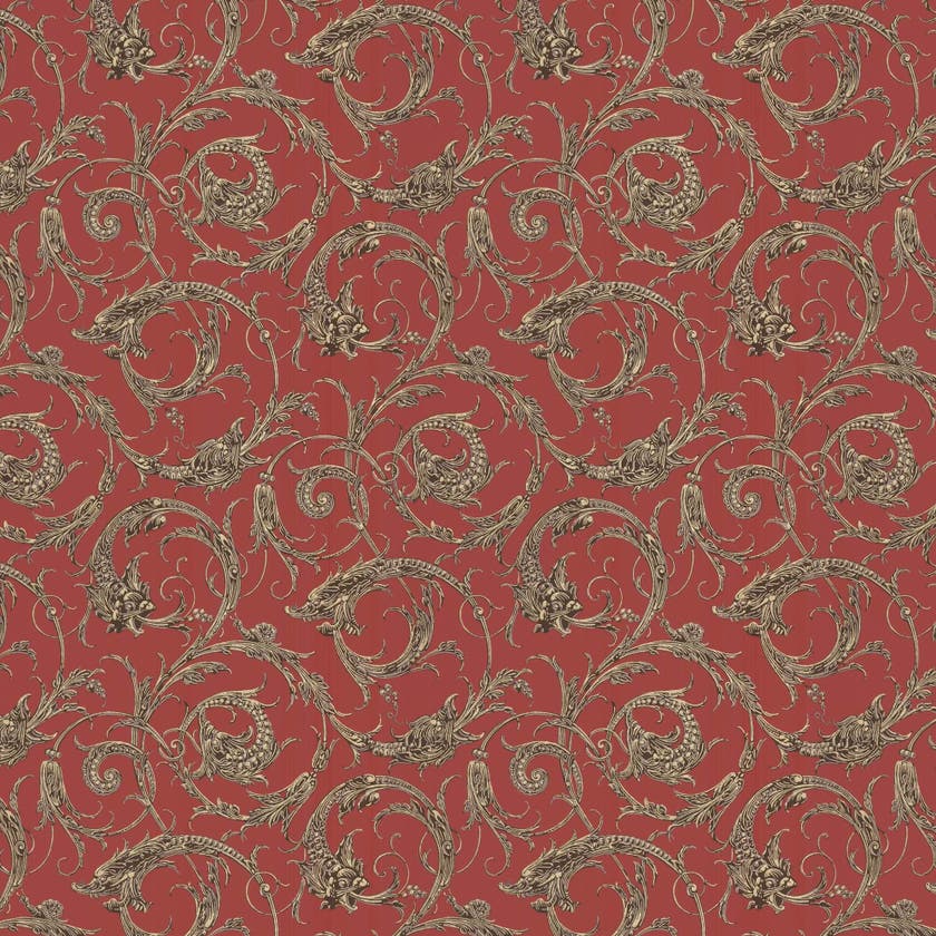 Lim & Handtryck - Draktapet - Röd x106-30