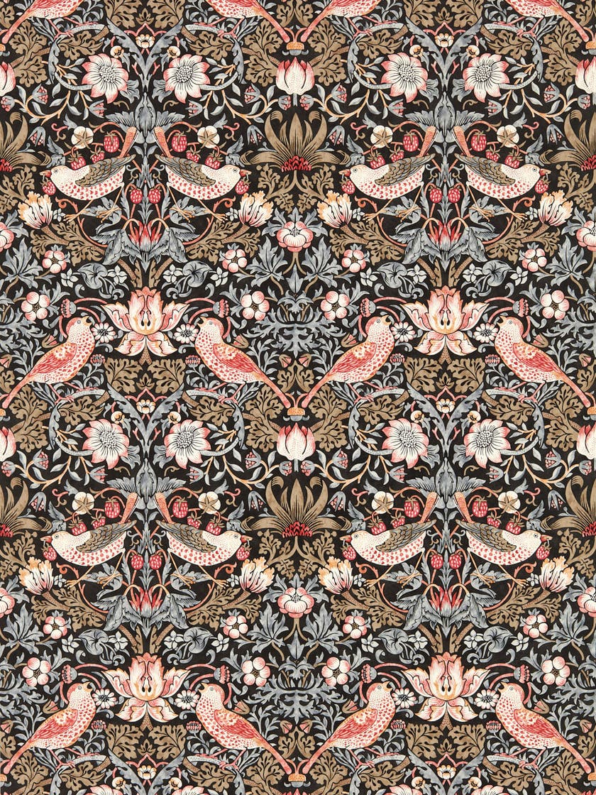 Morris & Co - Strawberry Thief Old Fash Bedford Park Wallpapers