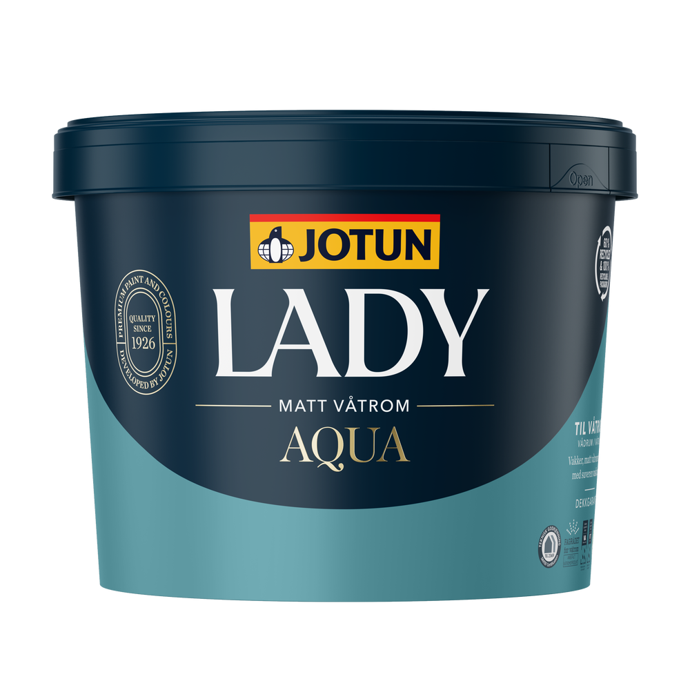 Jotun Lady Pure Color Dusty Green 7543 – ombonad grön väggfärg ...