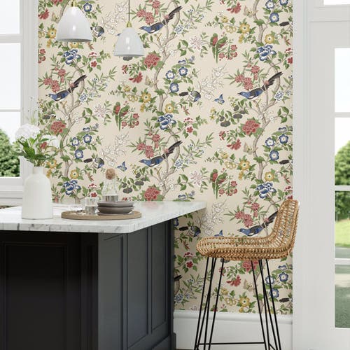 Sanderson - Chinoiserie Hall Linen/ C Water Garden Wallpapers