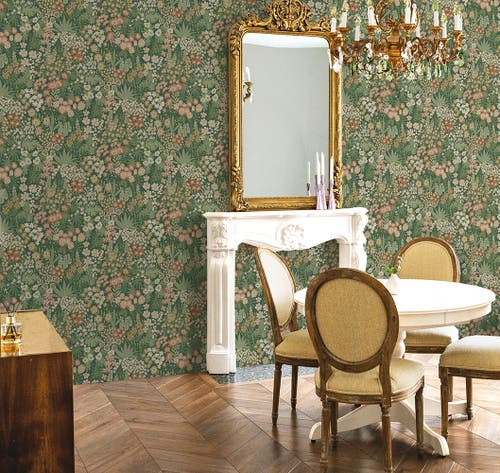 Intrade - Lysandra Emerald Green Tales of the Manor Tapet