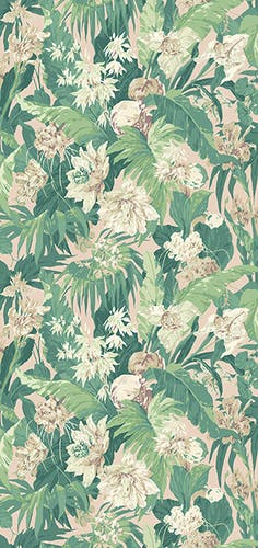 GP&J Baker - Original Tropical Flower Blush Green BW45132-5