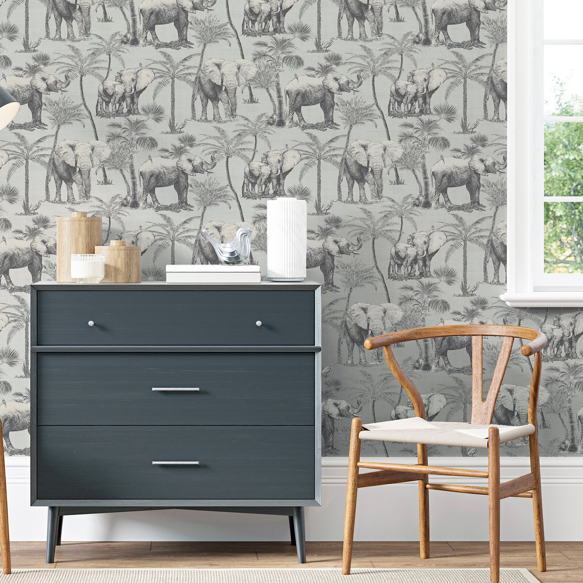 Safari Elephant Charcoal