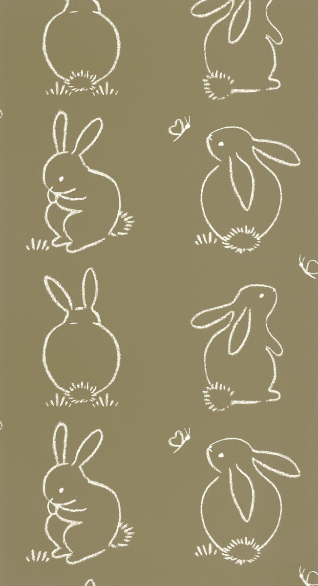 Casadeco - Funny Bunny Vert Kaki Once Upon A Time