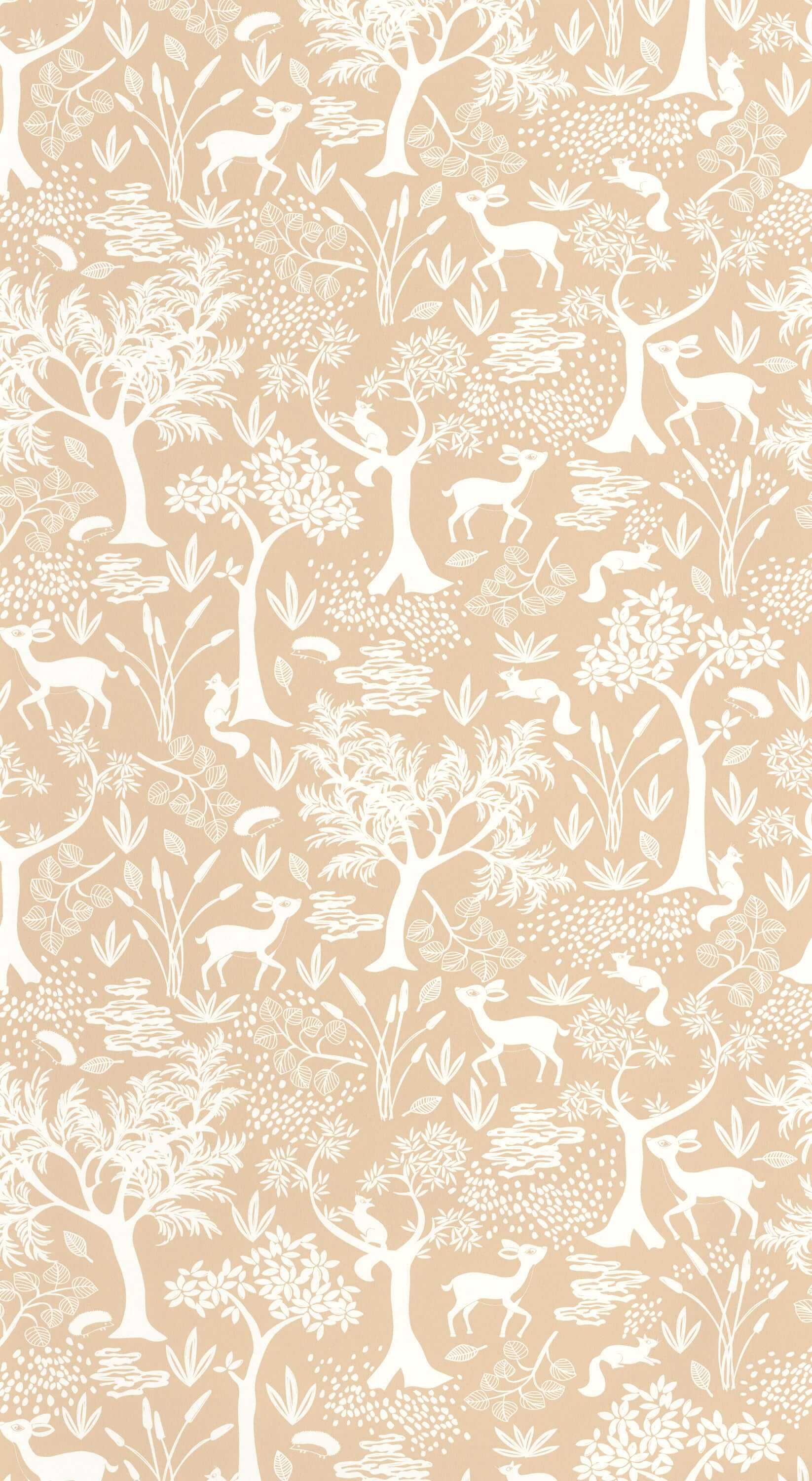 Casadeco - Poetic Forest Beige Camel Once Upon A Time
