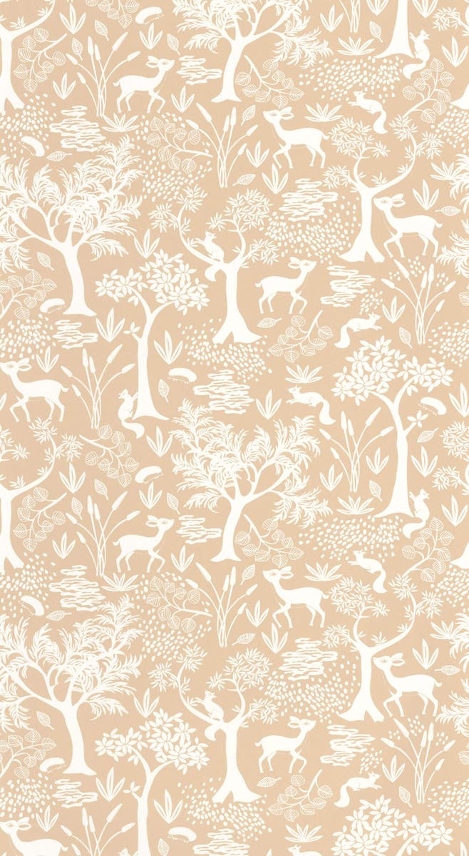 Casadeco - Poetic Forest Beige Camel Once Upon A Time