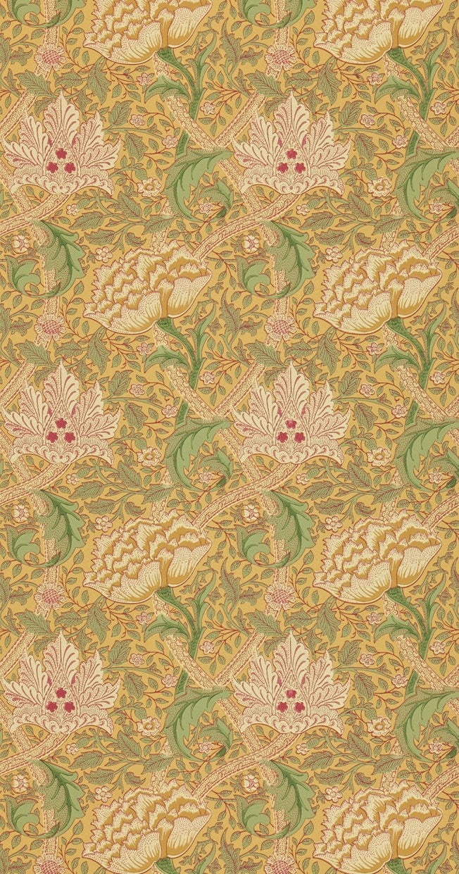 Morris & Co - Windrush Gold/Thyme Morris and Friends Wallpa