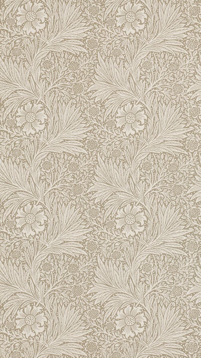Morris & Co - Marigold Linen Morris and Friends Wallpa