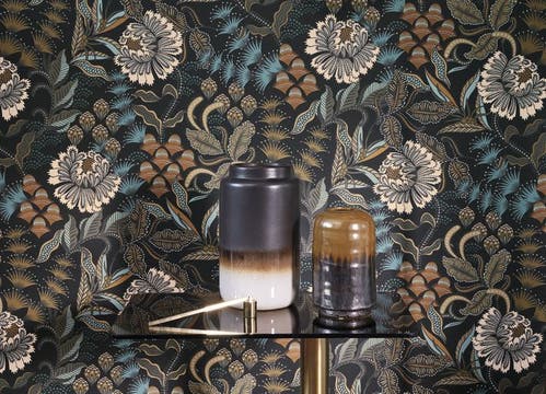 Casadeco - Bloomsbury Noir Reglisse Derby