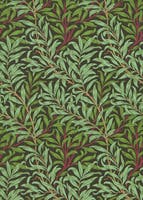 Willow Boughs Bitter Choc Queen Square Wallpapers