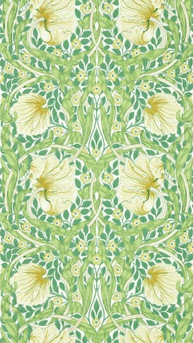 Morris & Co - Pimpernel Weld/Leaf Green Simply Morris Wallpapers