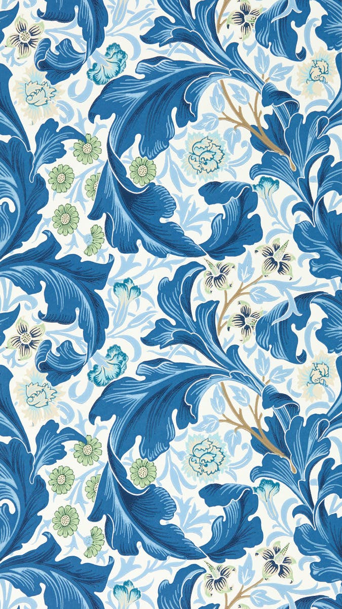Leicester Paradise Blue Bedford Park Wallpapers