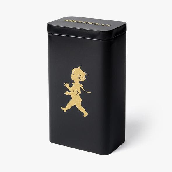 Kaffeburk Mattsvart/Guld