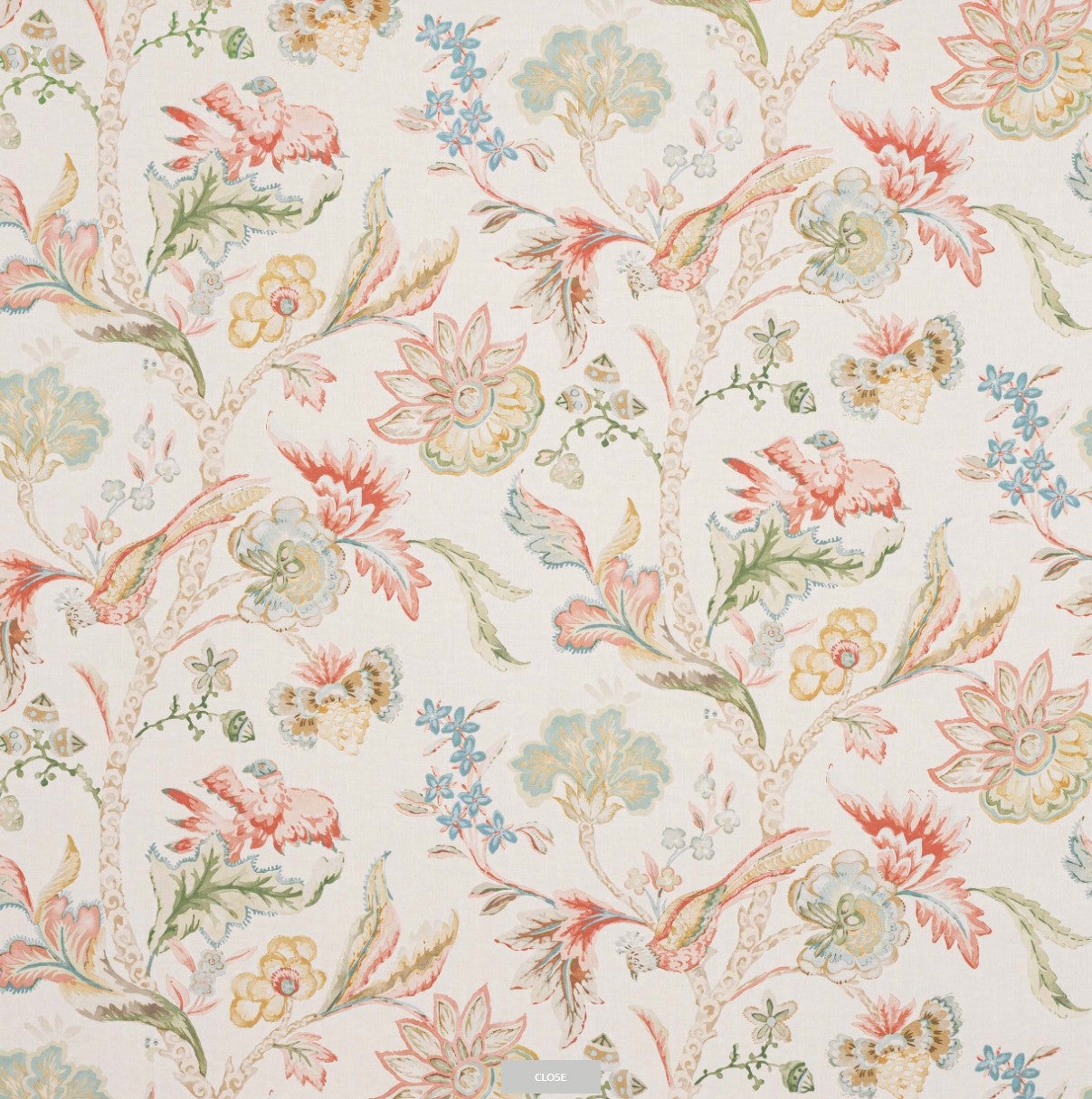 Colefax and Fowler - Belvedere WC Pink/Green