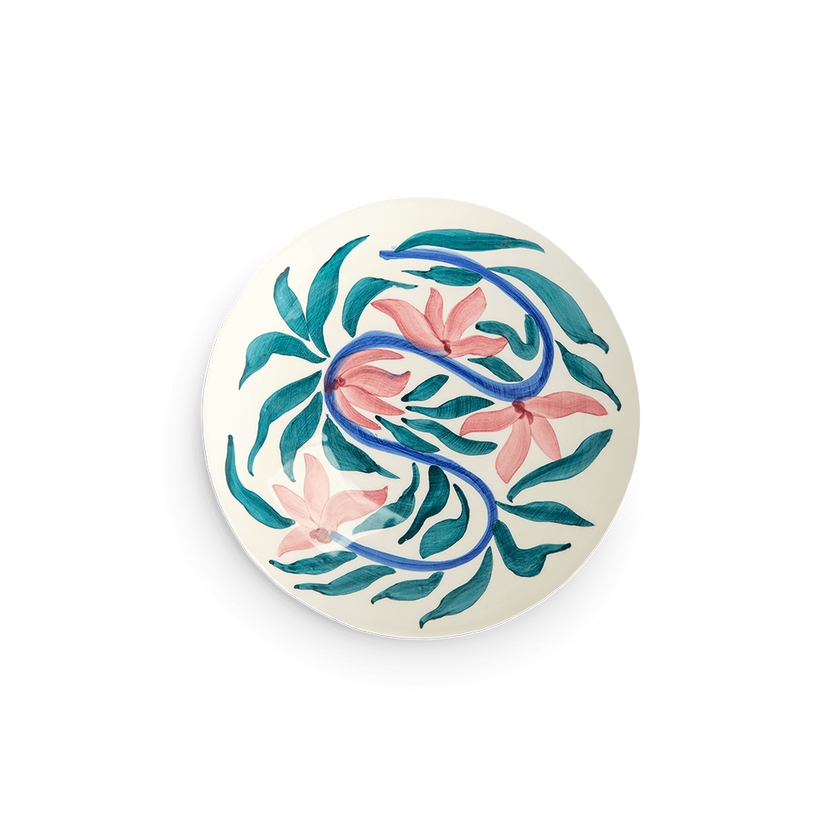 Flowers Tallrik Tulips 28 cm Vit