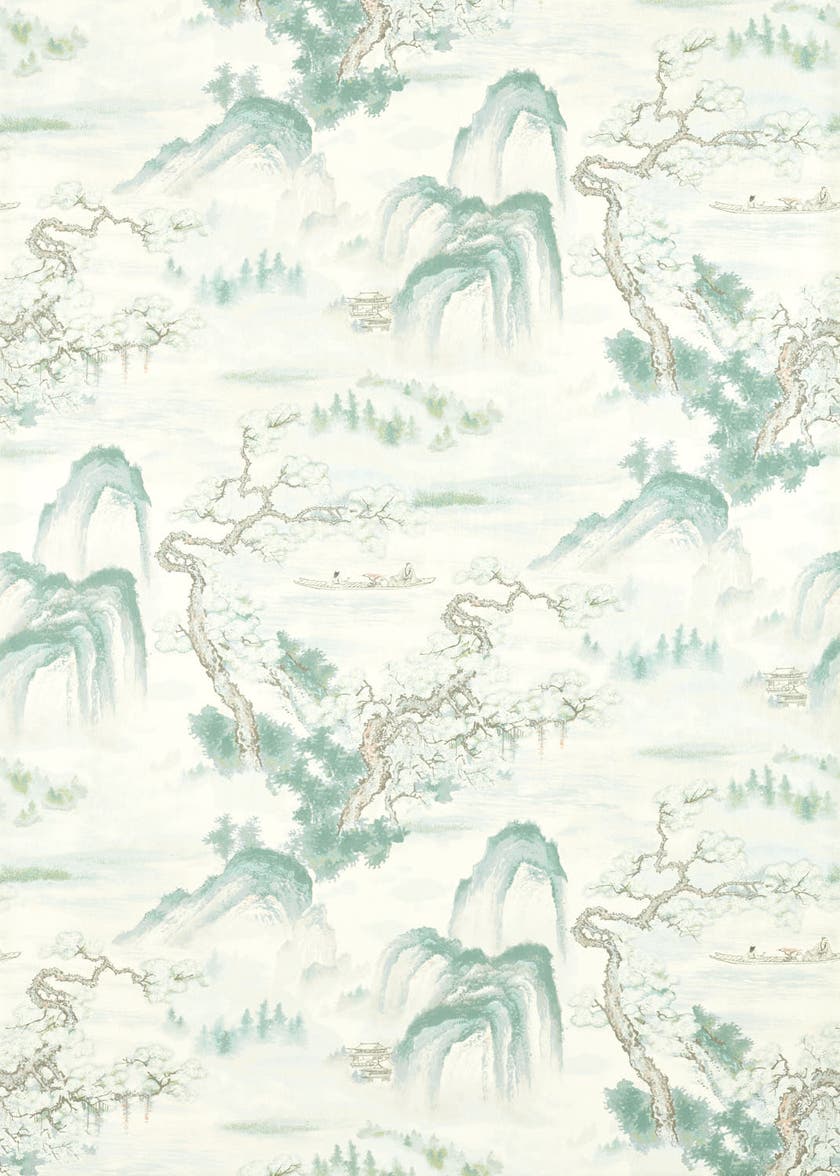 Zoffany - Floating Mountains Minera Kensington Walk Wallpaper