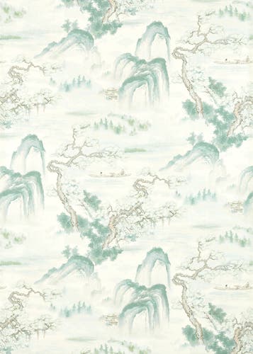 Zoffany - Floating Mountains Minera Kensington Walk Wallpaper