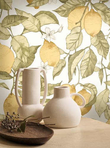 Casadeco - Lemon Tree Jaune Citron / Soliflore