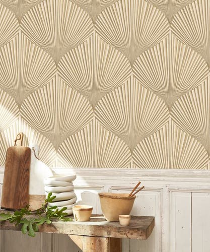 Casadeco - Semiramis Beige Raphia Babylone Cad