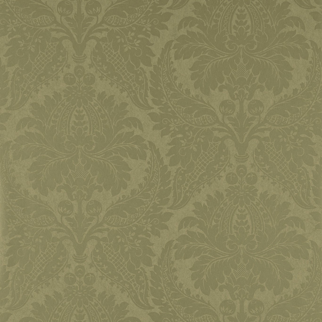 Zoffany - Malmaison Damask Old Gold Constantina Damask Wallpa