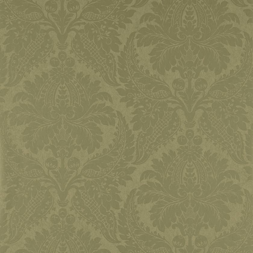 Zoffany - Malmaison Damask Old Gold Constantina Damask Wallpa