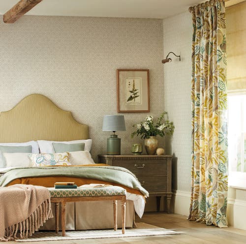 Sanderson - Pinjara Trellis Linen Littlemore Wallpapers