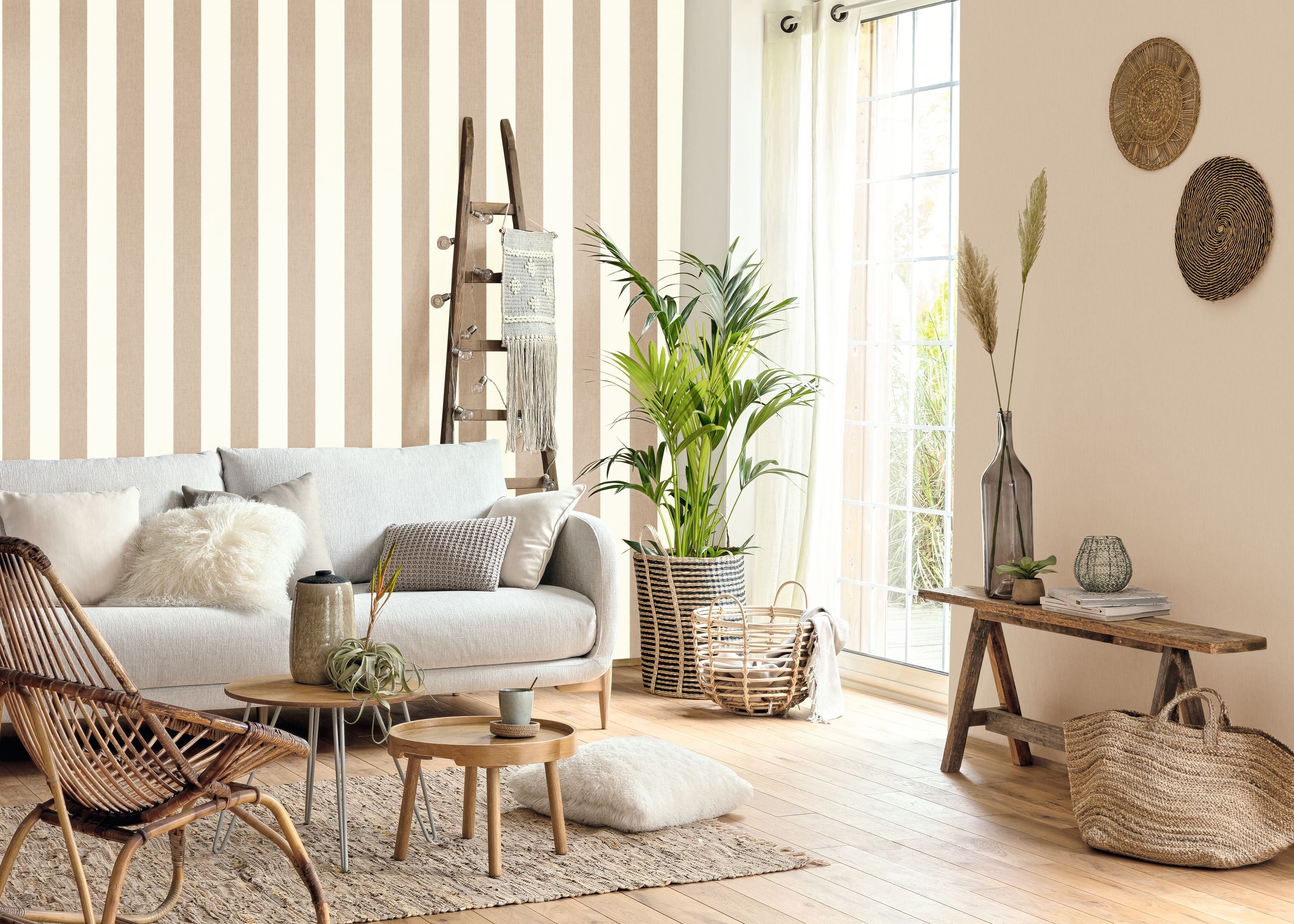 Caselio - Linen Lines Taupe